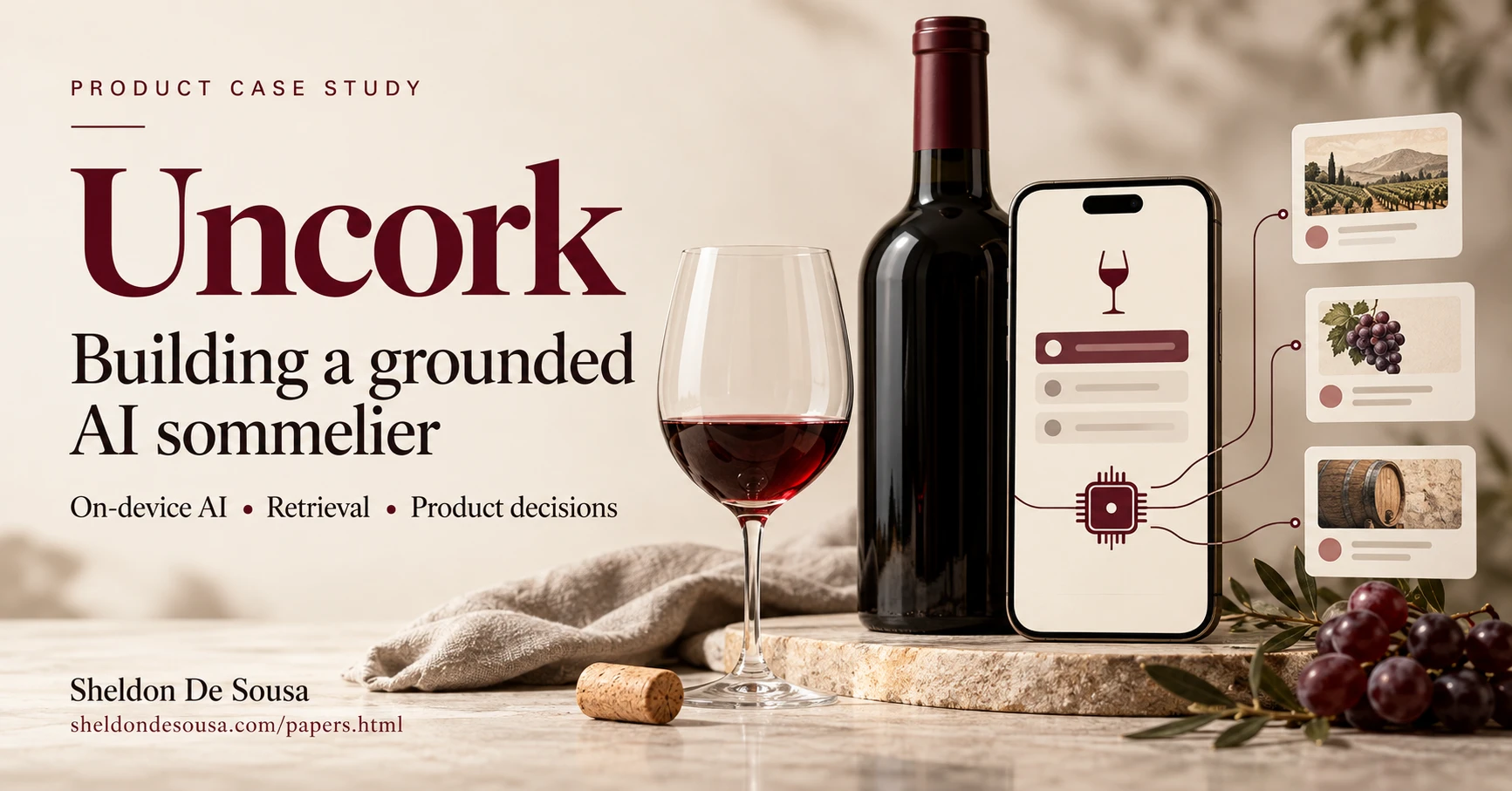 Uncork: Building a grounded AI sommelier. On-device AI, retrieval, product decisions